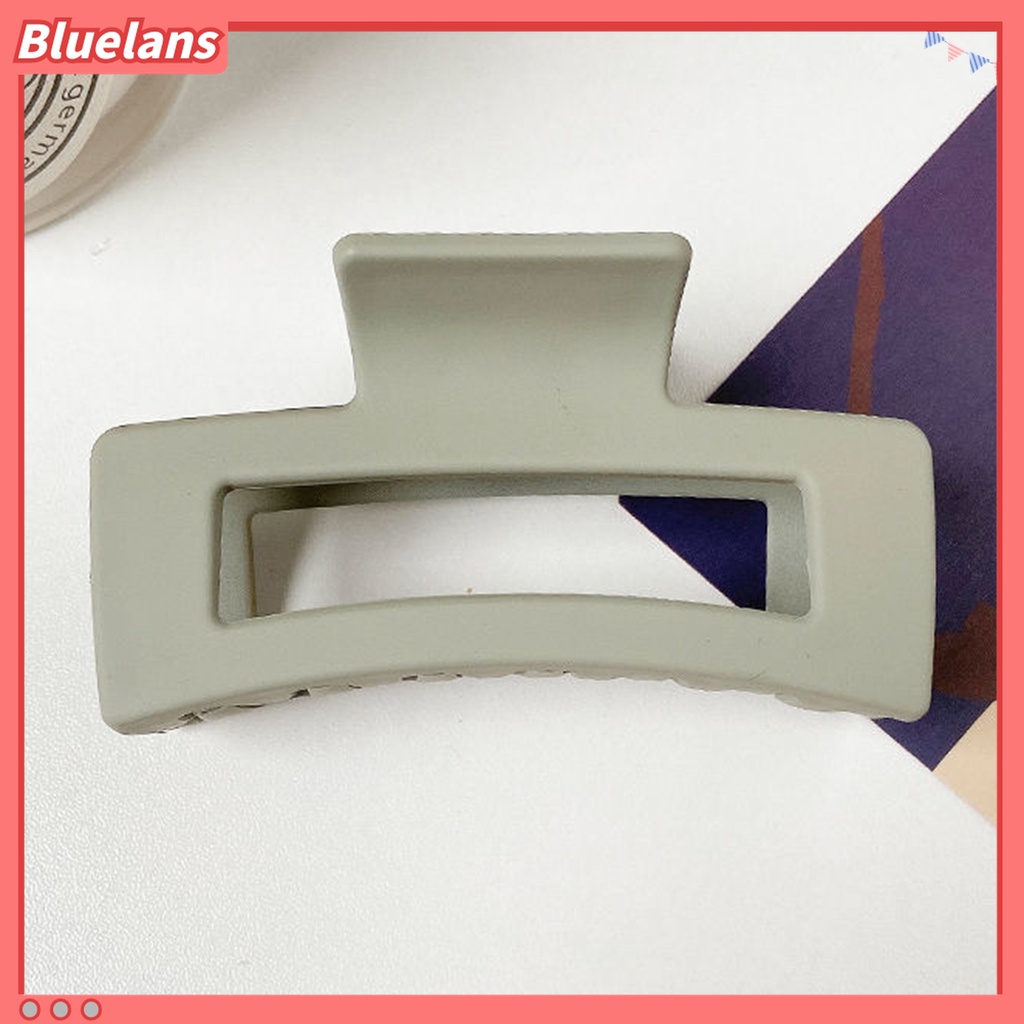 Bluelans Jepit Rambut Cakar Bentuk Persegi Besar Tahan Aus Untuk Aksesoris