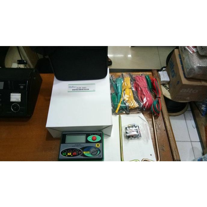 Merger / Digital Earth Grounding Tester Tipe Hlm-3007 Merk Heles