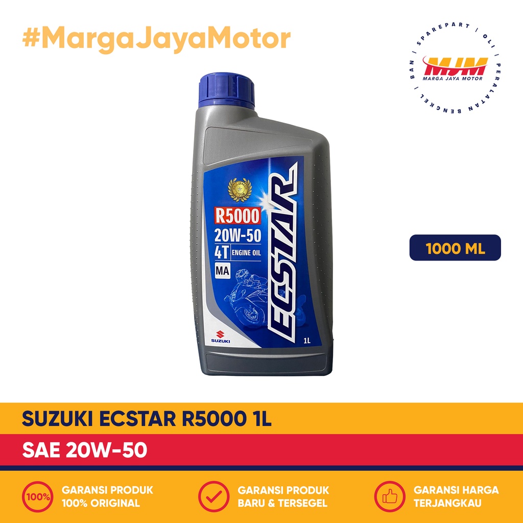 SGO Ecstar R5000 4T 20W/50 1000ml Suzuki Oil 1L