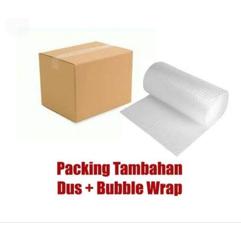 

kardus + bubble wrap