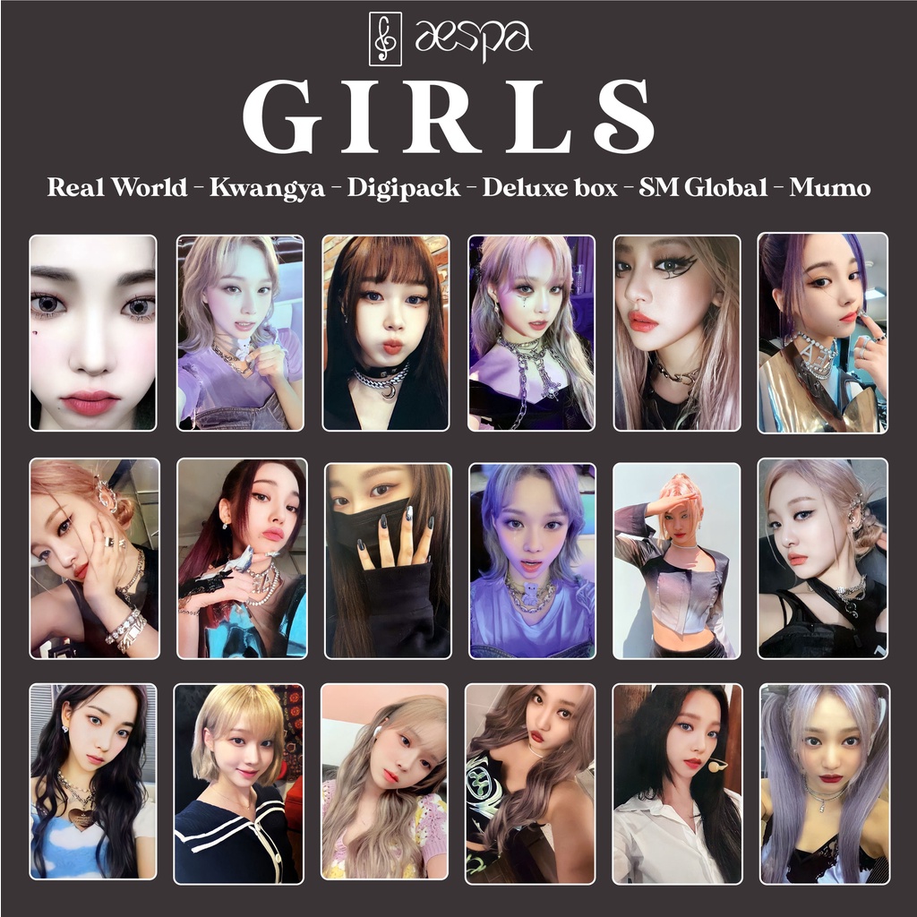 [REPLIKA AESPA] PHOTOCARD GIRLS UNOFFICIAL