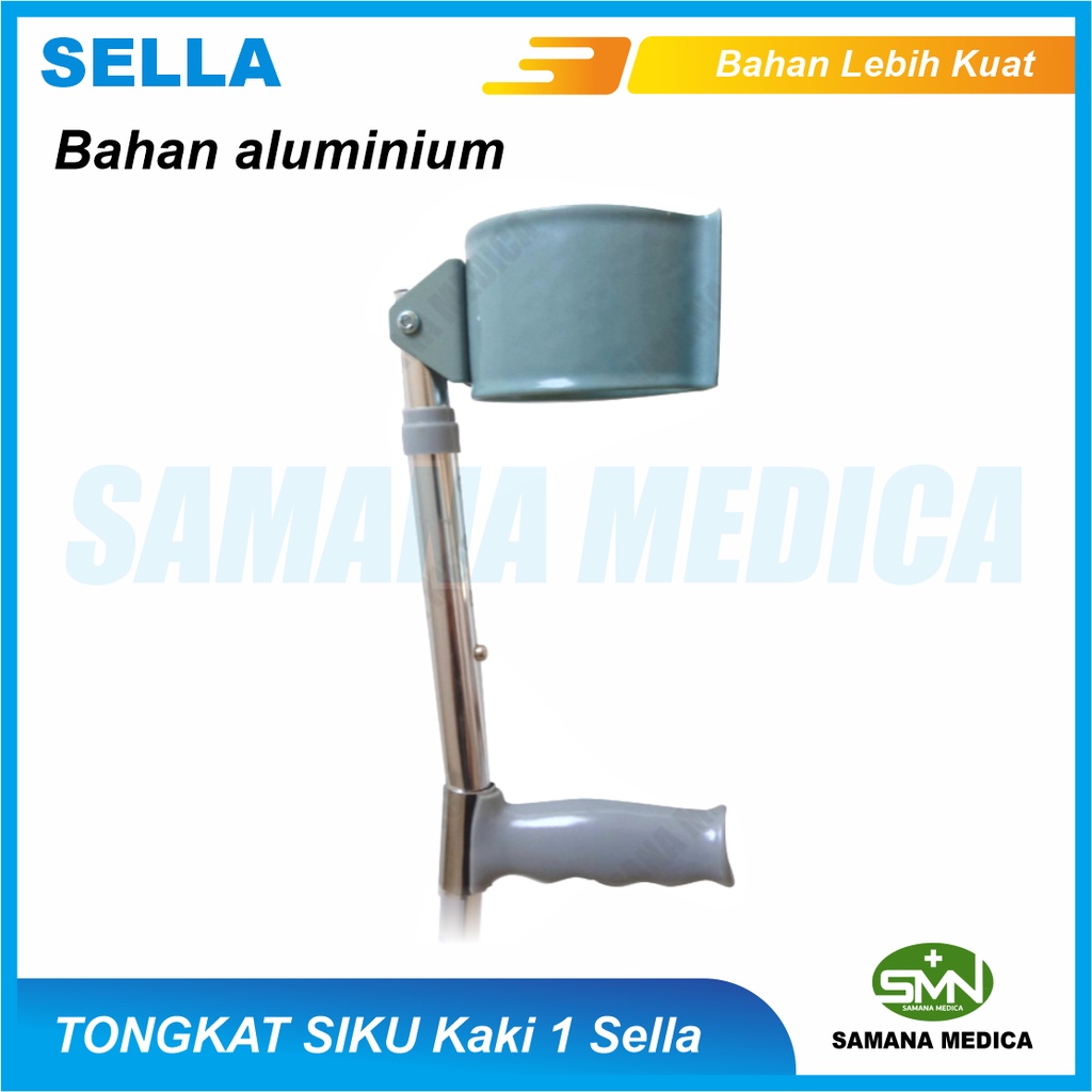 Tongkat Siku Elbow ONEMED FS923L Tongkat Siku Elbow - Cane Alat Bantu Jalan Pincang Aluminum Bisa Atur Tinggi