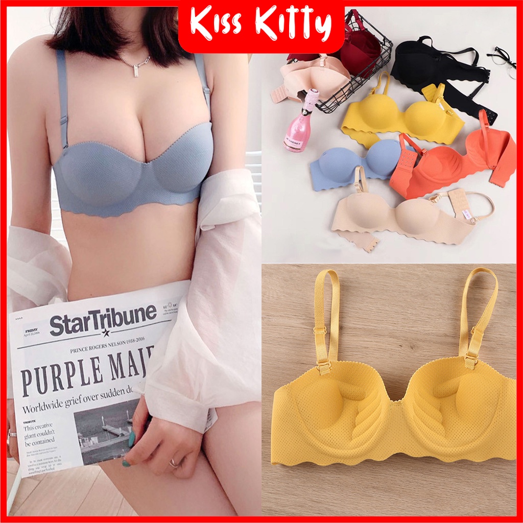 Push up Bra Wanita Seamless BH Tanpa kawat Japan Quality Pakaian Dalam Import Summer