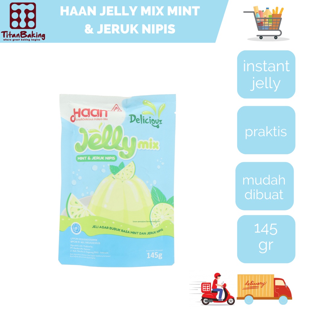 

Haan Jelly Mix Mint & Jeruk Nipis 145 Gr