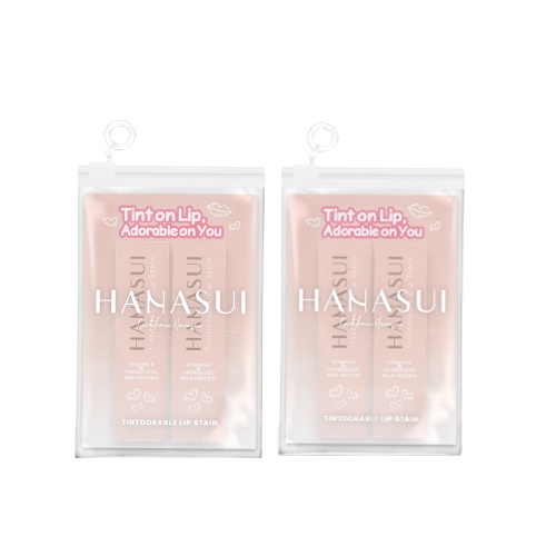 Paket Hanasui Tintdorable LipTint Ziplock isi 2 - Paket Liptint