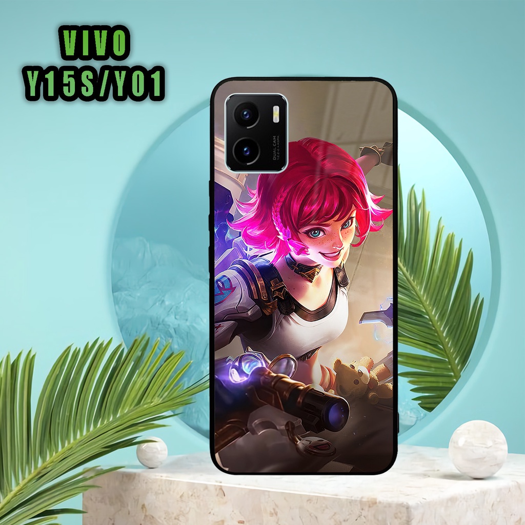 (SV53) Case Kilau Vivo Y15S/Y01 | Y15S | Y01 | Casing Hp Vivo | Pelindung Smartphone | Motif Ml