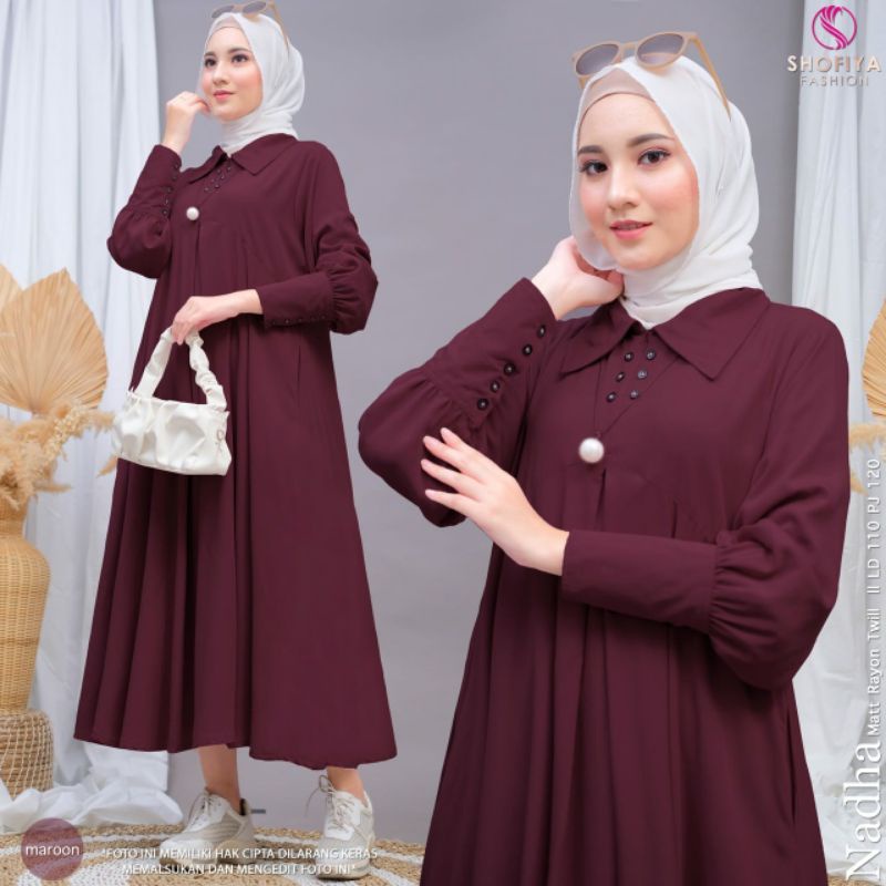 Nadha Midi Original By Shofiya Fashion Berlabel 100% Original