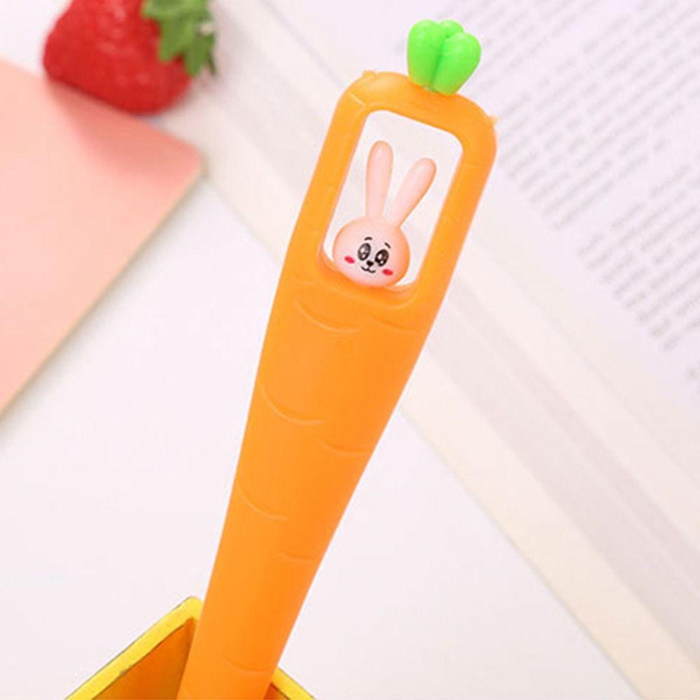 Lanfy Gel Pen Novel Kreatif Kantor Supply Silikon Kelinci Alat Tulis Menulis Tanda Tangan Pulpen