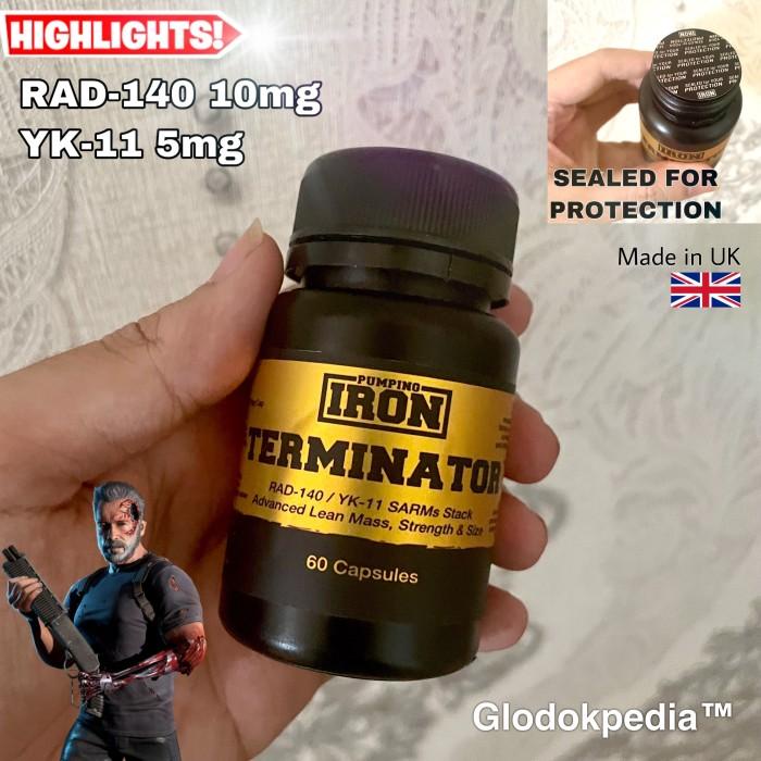 SARMS TERMINATOR (RAD140 + YK11) STACK PUMPING IRON SARM UK 60caps