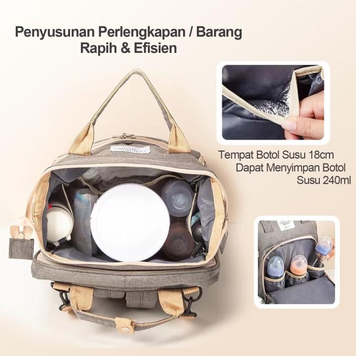 Tas ranjang lipat bayi portable Travel Bed box tidur Baby Multifungsi