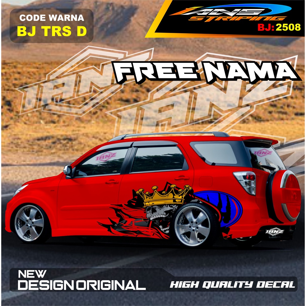 STICKER MOBIL TERIOS   / STIKER MOBIL GRAND LIVINA / VARIASI STIKER MOBIL AVANZA / STIKER MOBIL XENIA / STIKER MOBIL