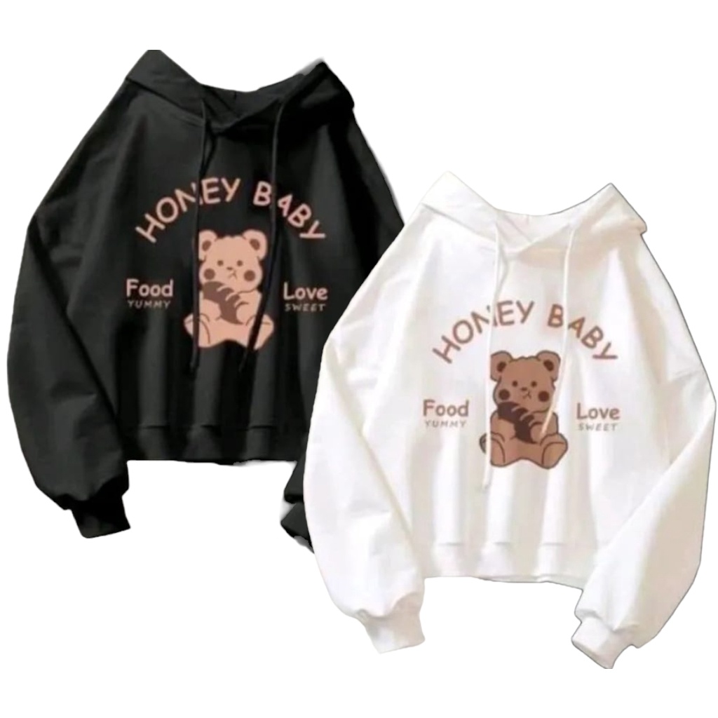 HONEY BABY BEAR SWEATER HOODIE JUMPER