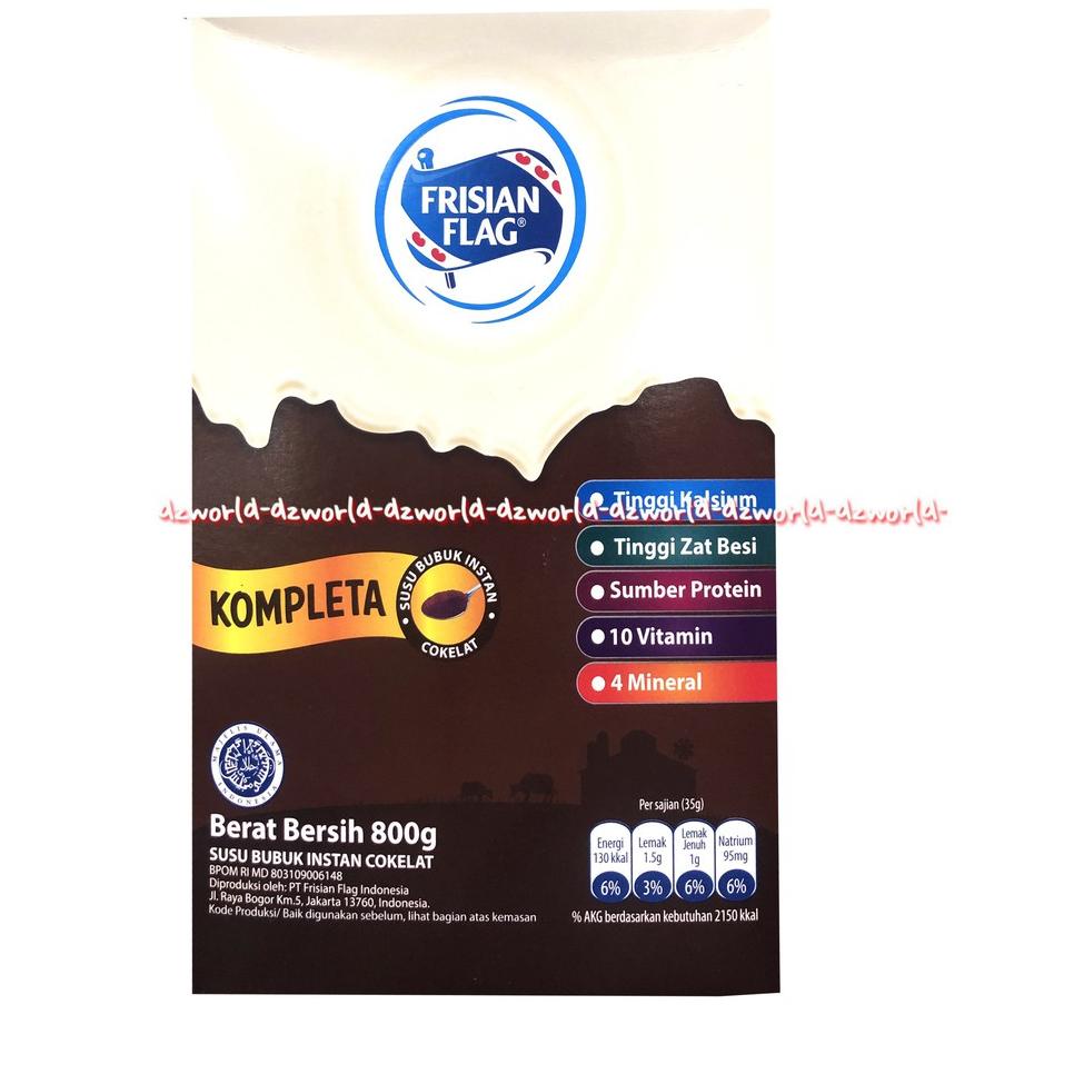 

Terbaru dan terlaris Frisian Flag Kompleta 800gr Susu Bubuk Instan Cokelat Vanilla Susu Bendera FF Coklat 