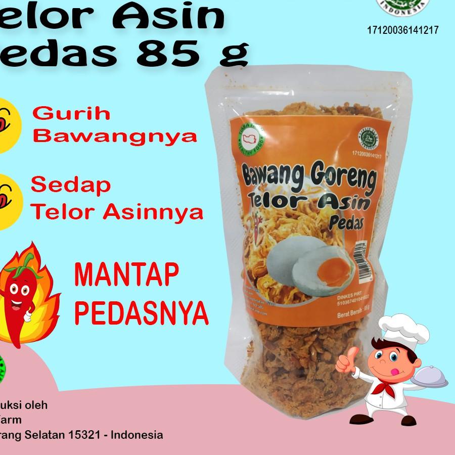 

10.10 sale Tiara Farm - Bawang Goreng Telur Asin Pedas - 85 g !!