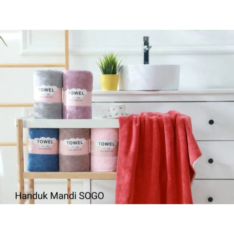 Handuk Mandi Merk Felicity Microfiber Lembut 140x70cm