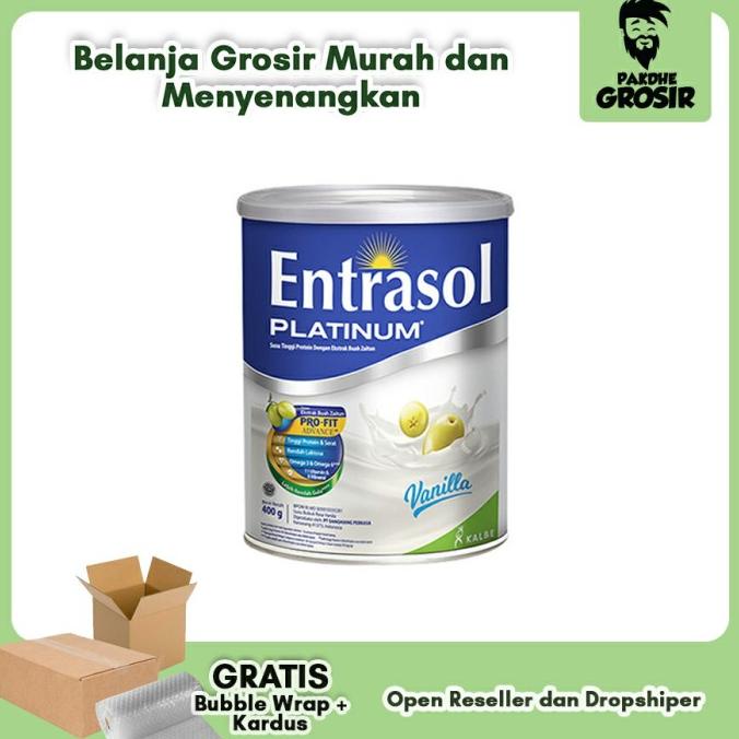 

[ COD ] Entrasol Platinum Vanilla 400 gram / Susu Lansia Entrasol