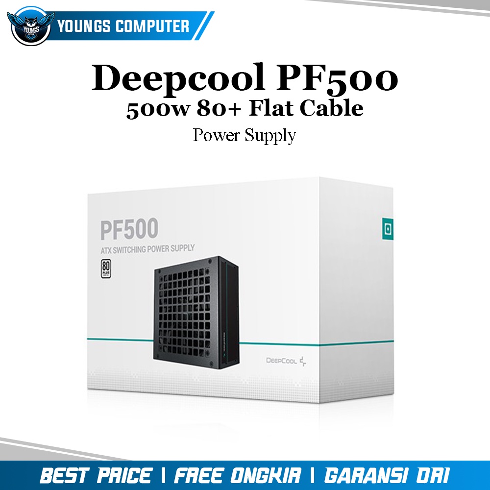 PSU DEEPCOOL PF500 | 500W 80+ Flat Cable