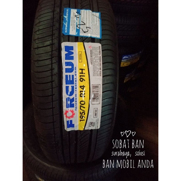 Ban Mobil forceum 195/70 R14 (ecosa) 195/70 R14.