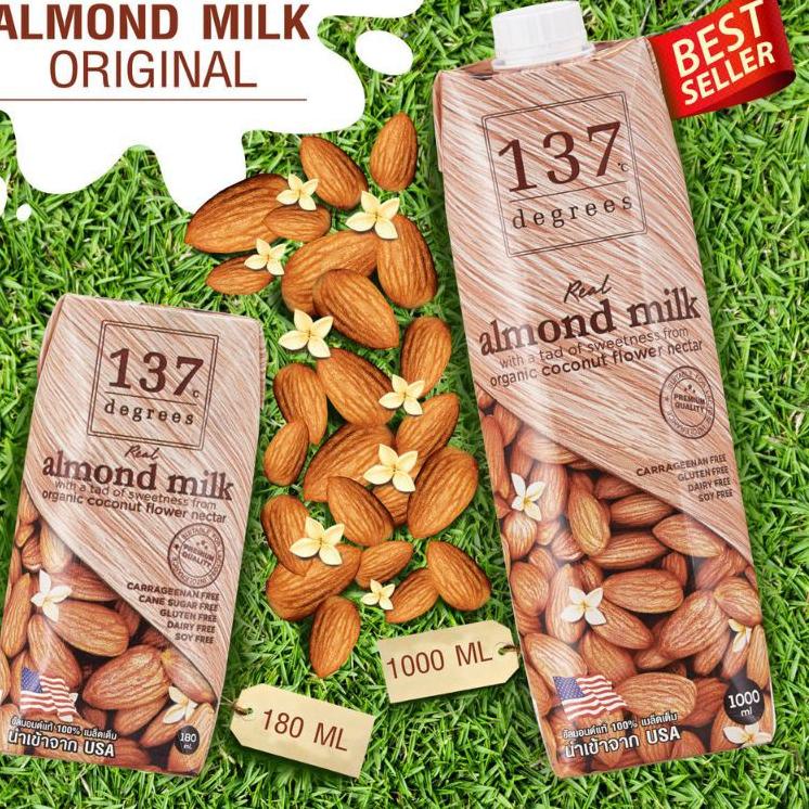 

10.10 Fasion sale 137 Degrees Almond Milk 1L - Original, Unsweetened - Susu Almond !!!