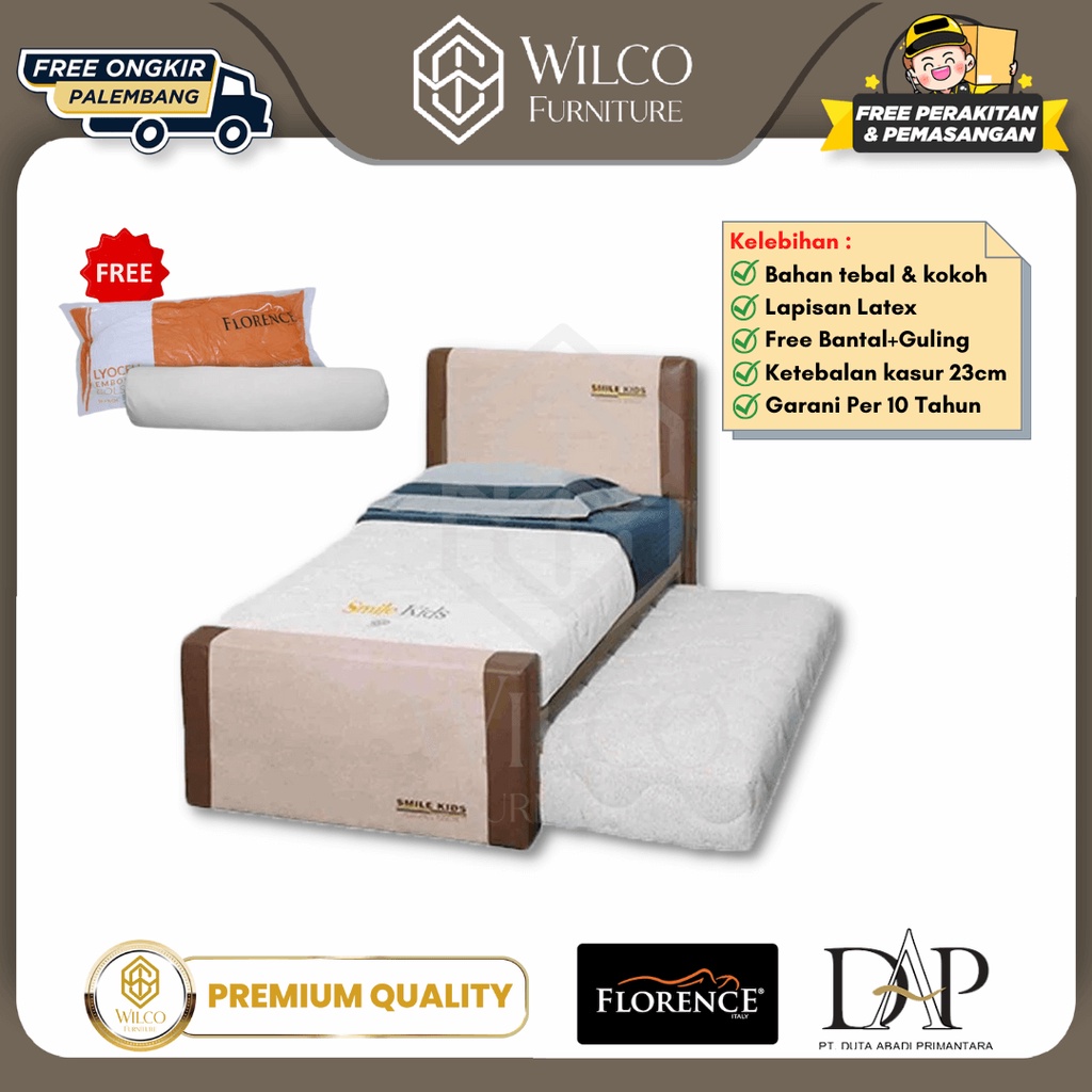 Springbed Florence 2 in 1 Smile Kids Kasur Florence/ Matras Florence - 100 x 200