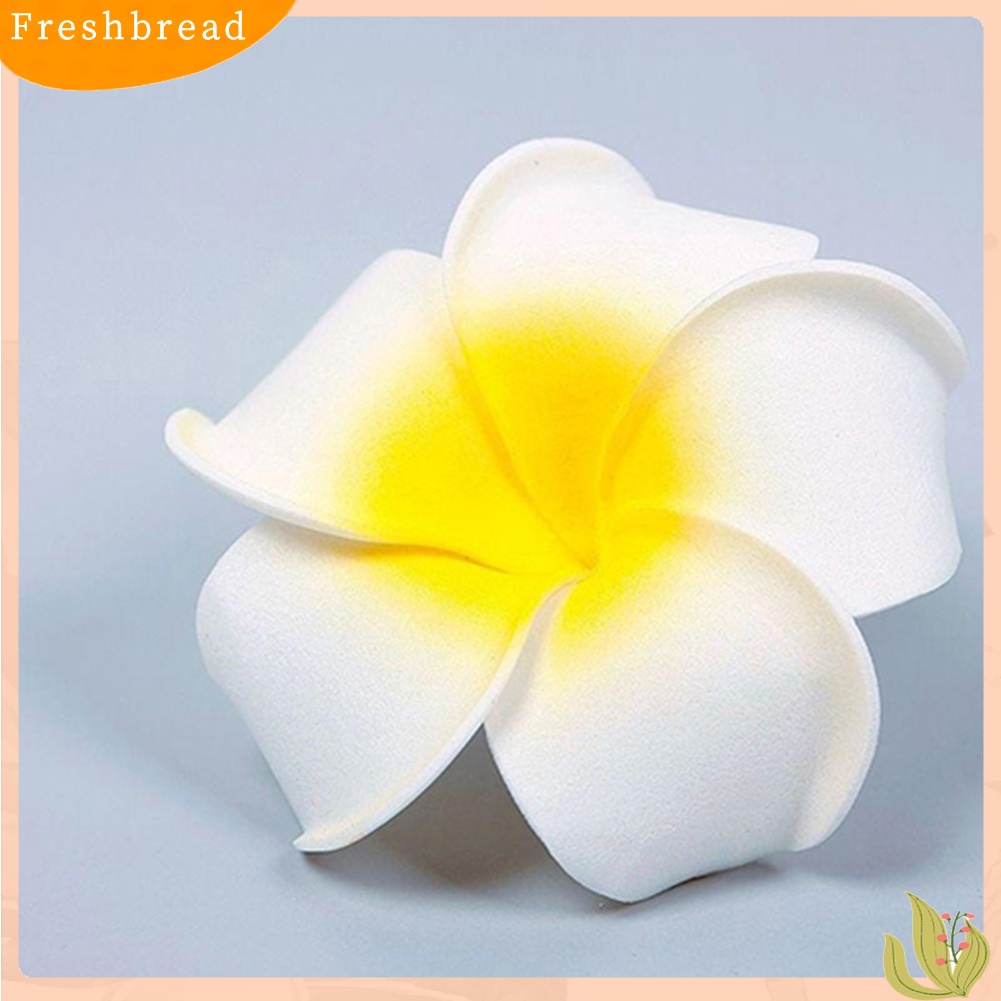 (Fresh) 2pcs Jepit Rambut Wanita Bentuk Bunga Plumeria Hawaii Bahan Busa Untuk Pesta Pernikahan