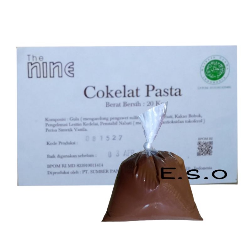 

selai coklat nine 500gr repck - cokelat pasta the nine