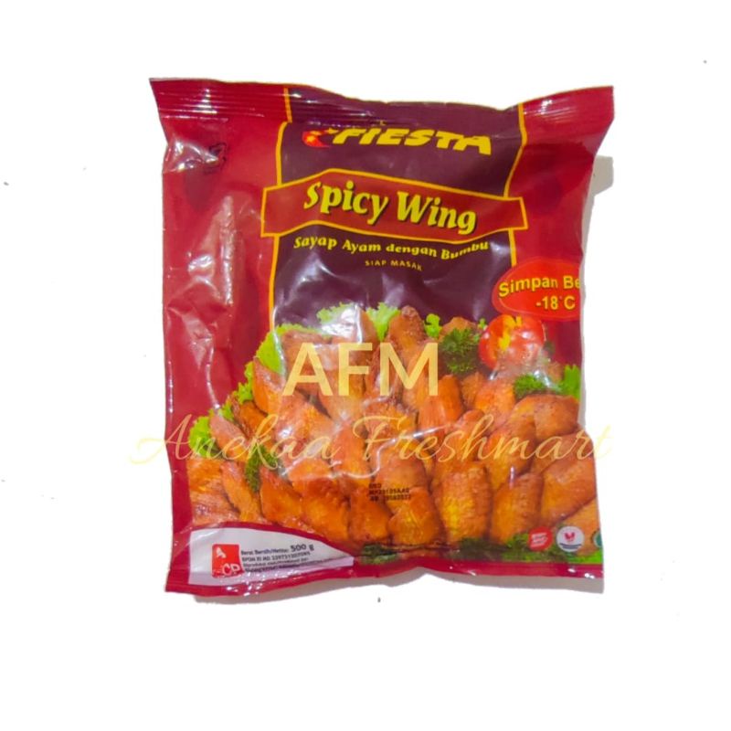 

FIESTA SPICY WING 400GRAM SAYAP AYAM GORENG PEDAS