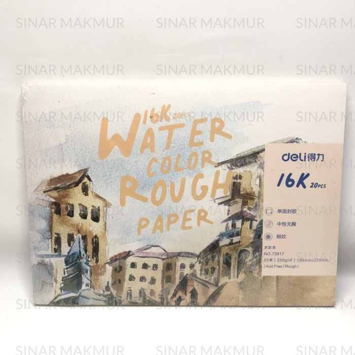 

Hemat Watercolor Rough Paper / Kertas Gambar Kanvas Deli 73917 (Pcs) Berkualitas