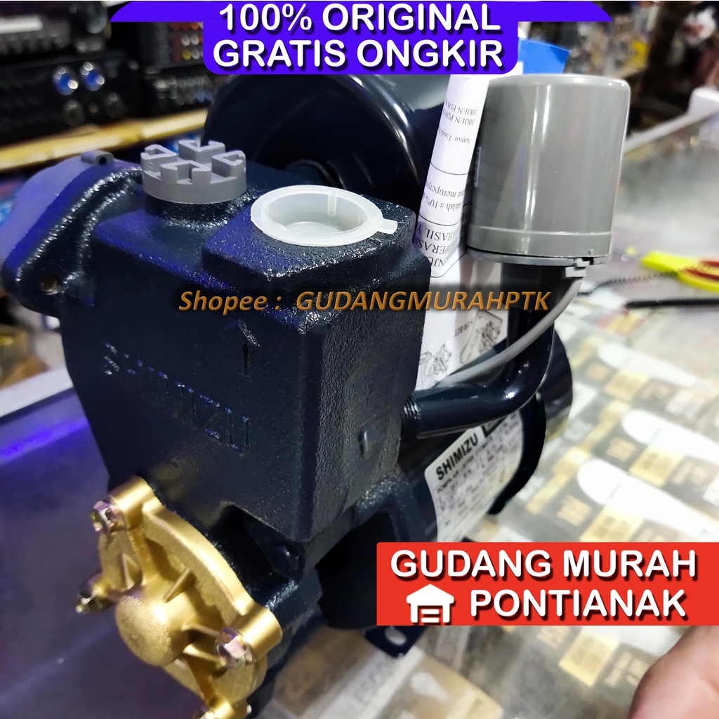 Pompa Air Shimizu PS 135 E PS135E Otomatis Tabung SNI ORIGINAL ASLI MURAH