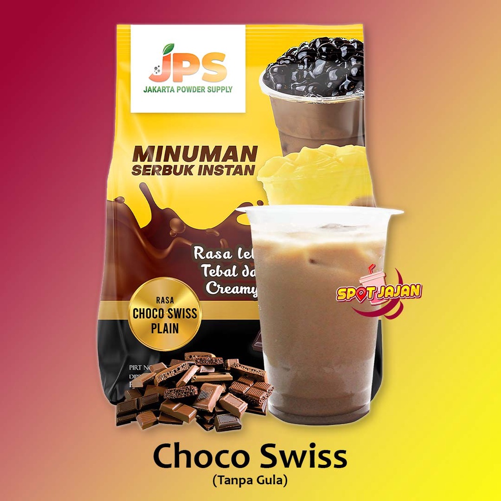 

JPS Plain Choco Swiss 1 kg Bubuk Minuman Tanpa Gula / Serbuk Instan Cokelat / Coklat