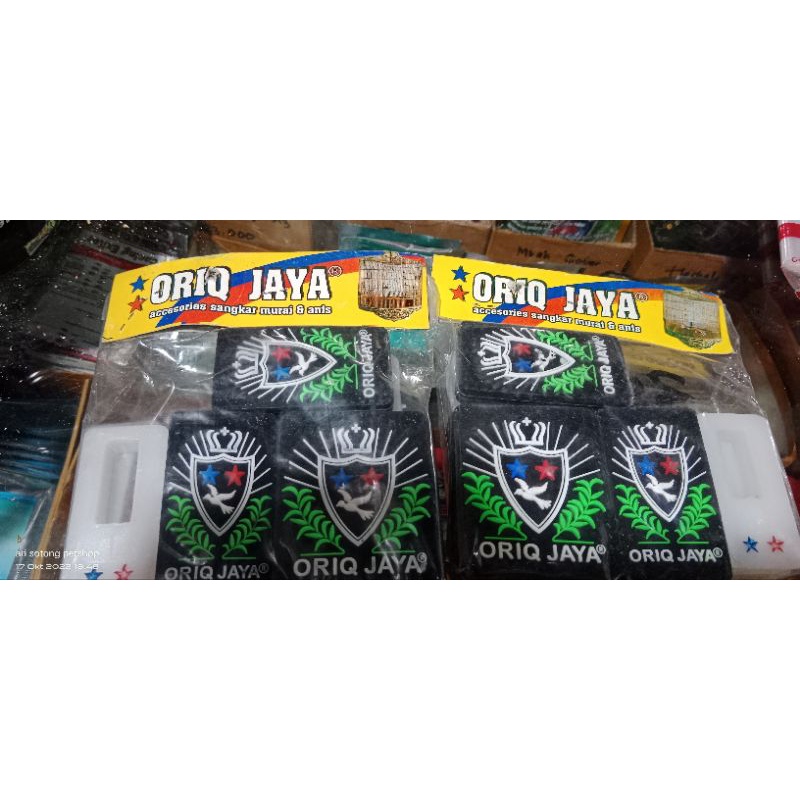 Aksesoris/dudukan/stoper/Variasi karet TambahanAksesories Hiasan Sangkar Burung murai/anis merk ORIQ