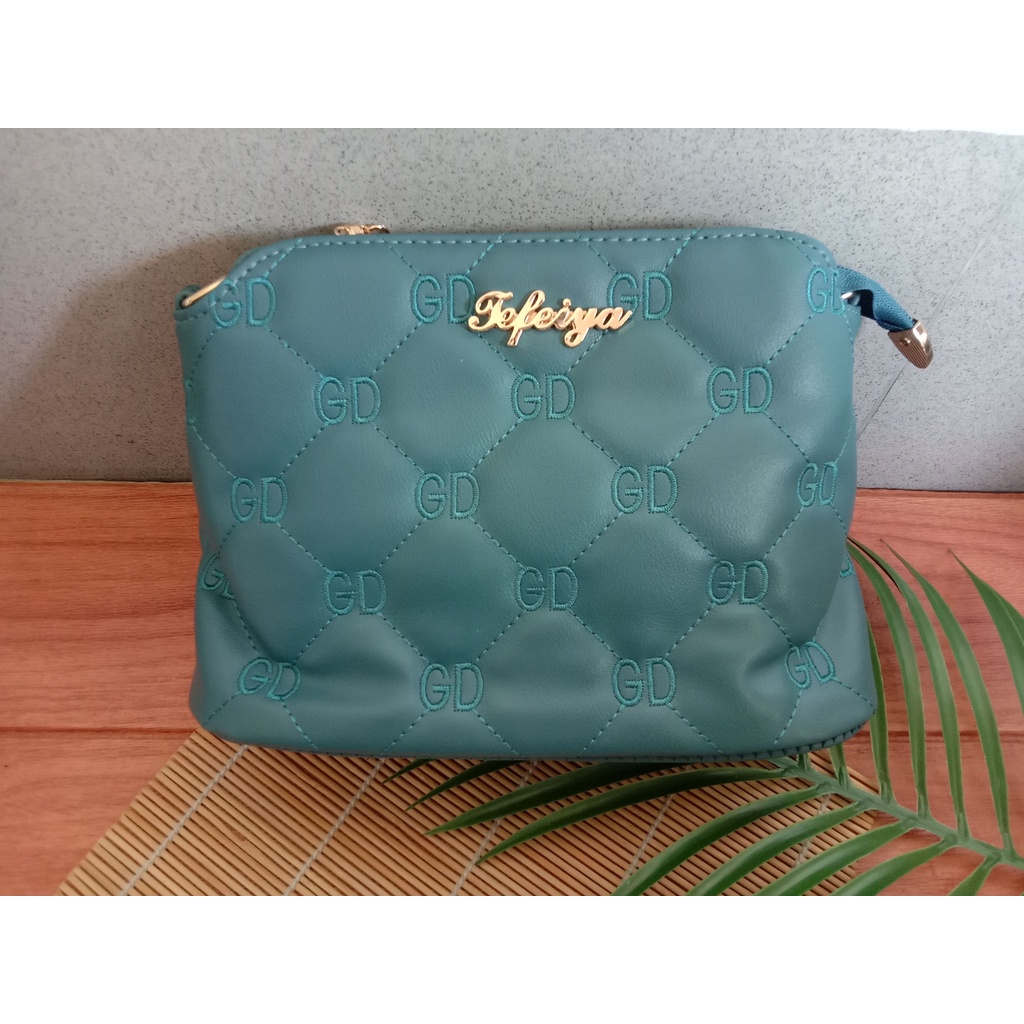 Tas Selempang Clutch Tefeiya Bahan Kulit Sintesis Wanita #6004