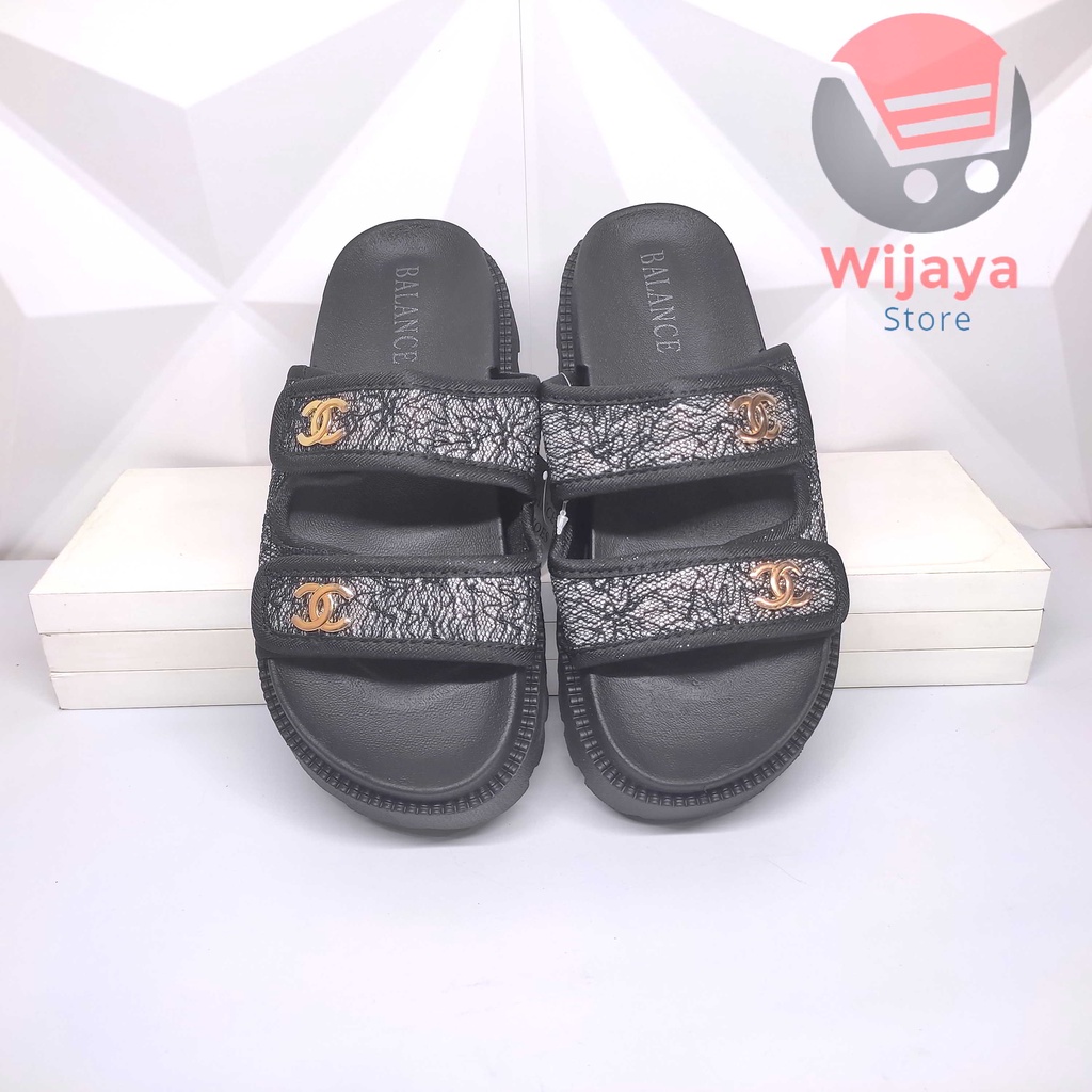 Sandal BALANCE 238 11A Wedges Slop Wanita Sendal Jelly Slide Selop Cewek Perempuan