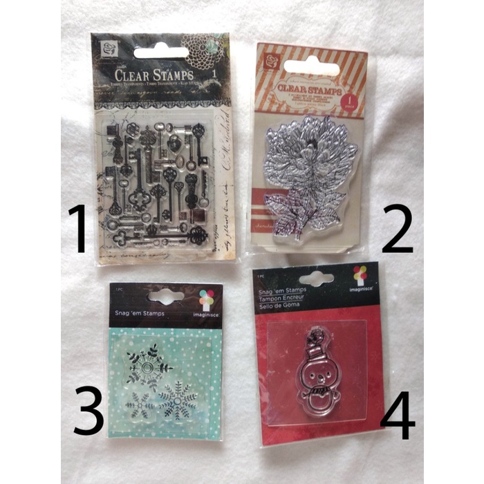 

Cantik Preloved Stamp / Stempel Untuk Scrapbook Jurnal Dll (Mixed Brand) Gilaa!!!