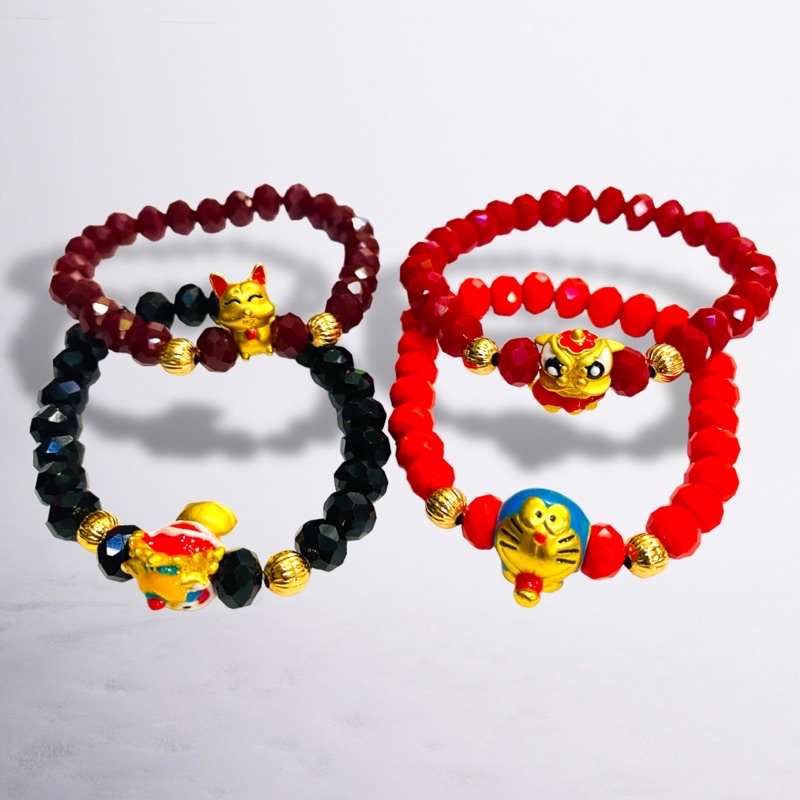 gelang kristal ceko//gelang lapis emas//perhiasan//gelang