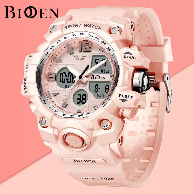 Jam Tangan Wanita Sporty Kasual Bisa COD Multifungsi Silikon