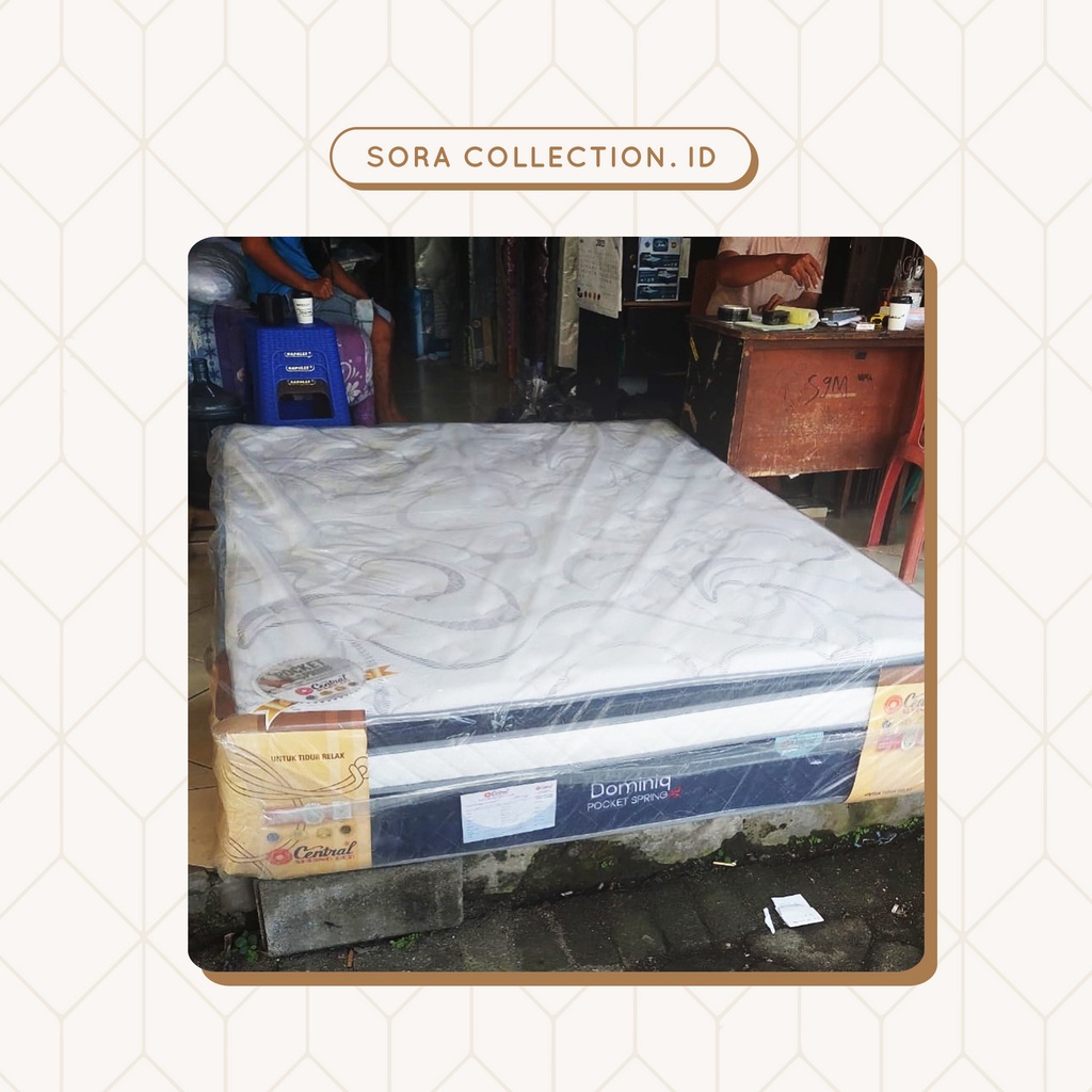 Central Springbed Dominiq Pocket Ukuran 160x200 cm ( hanya kasur )