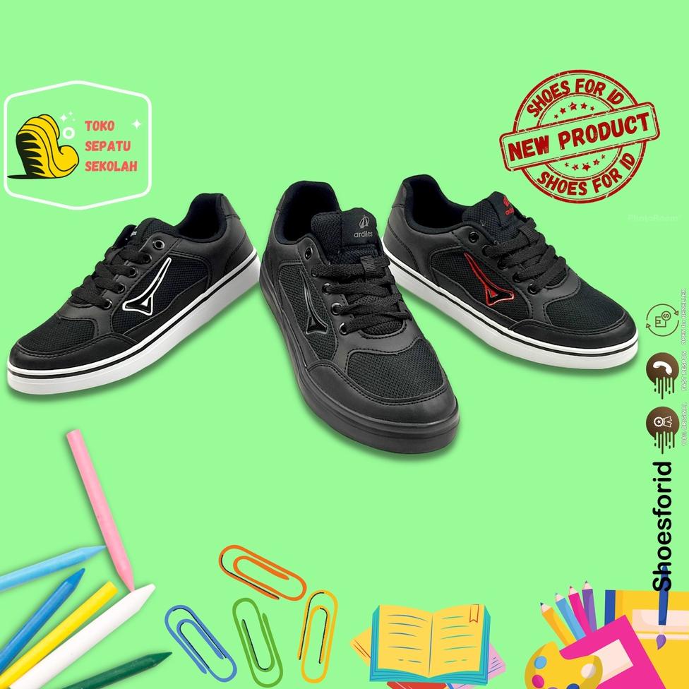 "US.18Oc22ᵛ" SEPATU SEKOLAH ANAK LAKI LAKI ARDILES YOREN // ARDILES GREYJOY