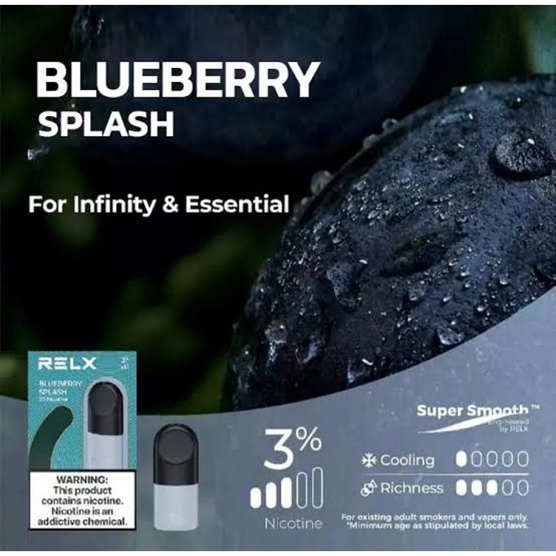 Jual Relx Infinity-Essential 1 Pods Blueberry Splash | Shopee Indonesia