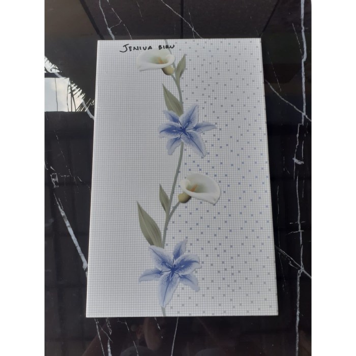 KERAMIK DINDING 25X40 JENIVA BLUE GLOSSY - ROSALIA