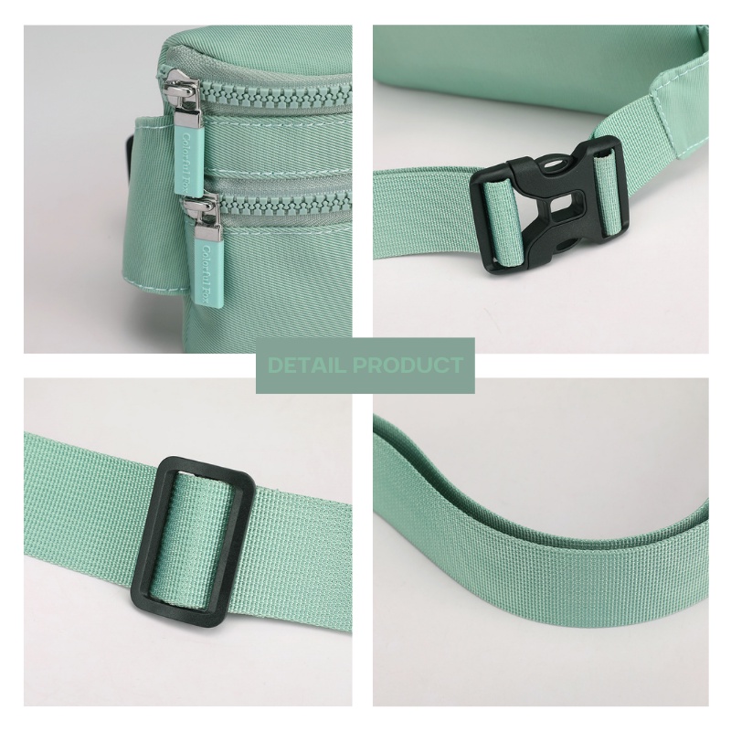 Tas Selempang Wanita COLORFUL FOX 0429 Waistbag Tas Anti Air WATCHKITE WKOS