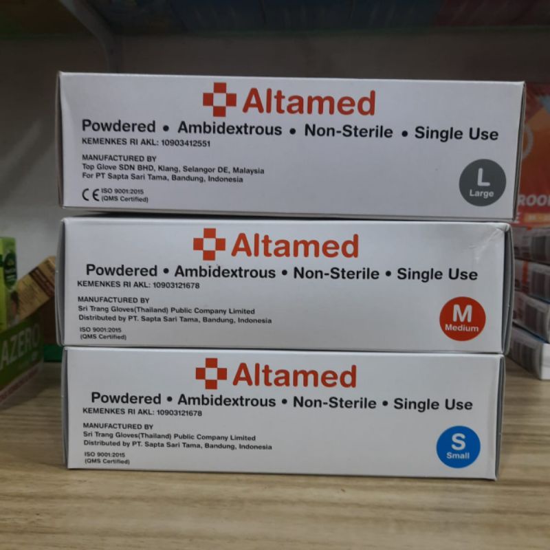 Handscoon Sarung Tangan Altamed Kotak 100's