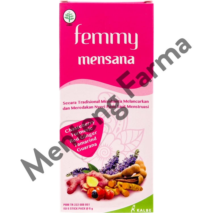 Femmy Mensana 6 Sachet - Minuman Kesehatan Pereda Nyeri Menstruasi