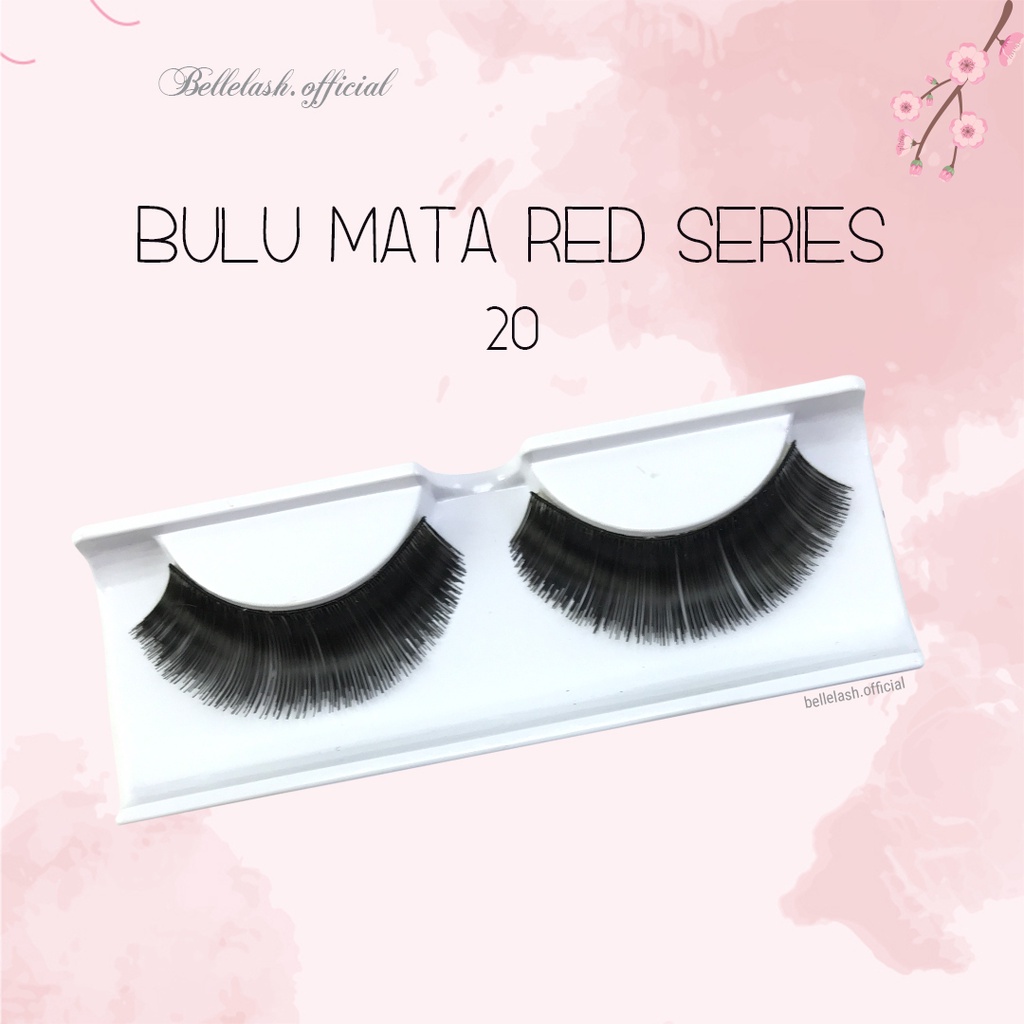 20 Bulu Mata Palsu Handmade Natural False Eyelash Eye Lashes