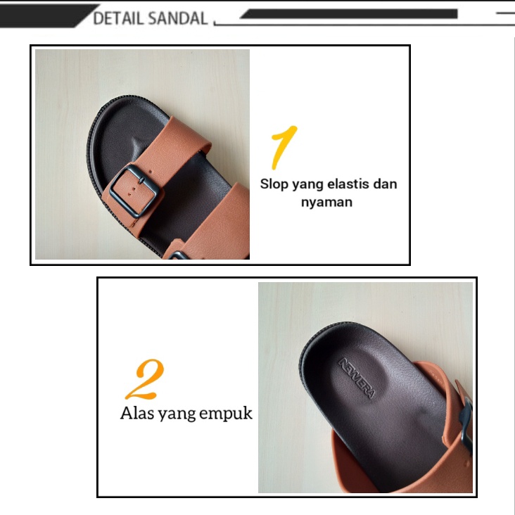 gos NEW ERA MB.E 5002 Sandal Selop Pria Dewasa Casual Sehari-hari