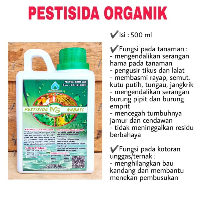 Seller PESTISIDA NABATI 500 ML makmur sembada - pestisida organik .w?