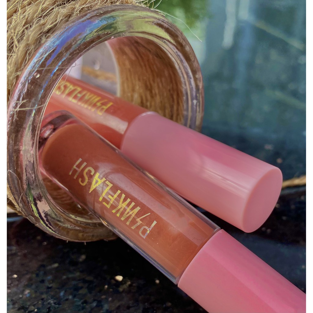 PINKFLASH Matte Lipstik Lembut Tahan Lama Pelembab Pigmentasi Tinggi O01 1 Piece Pigmentasi Tinggi