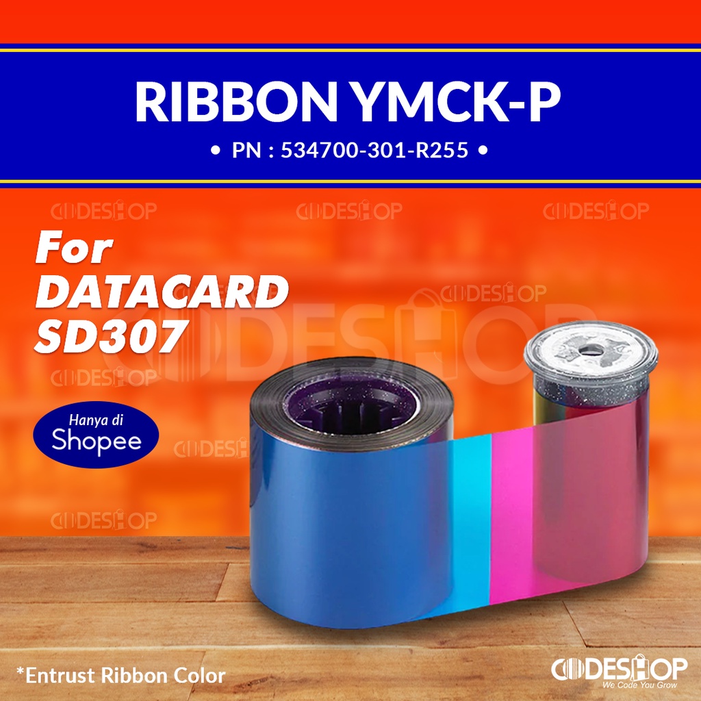 Ribbon Datacard SD307 Ribbon YMCK-P Datacard 534700-301-R255