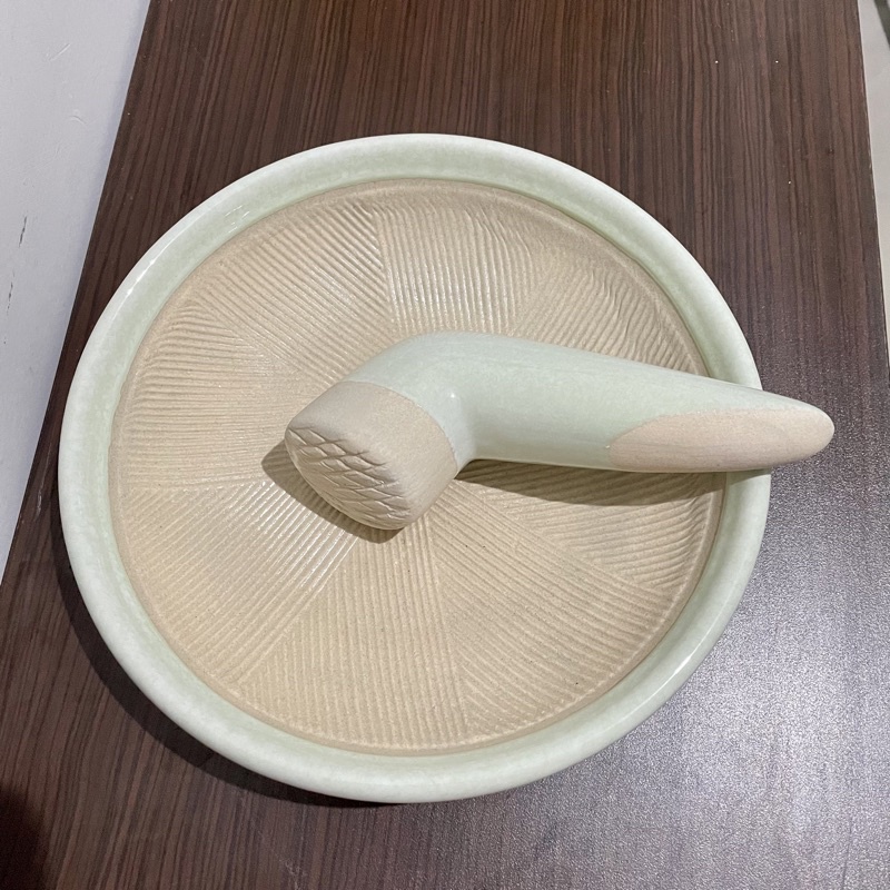 Ceriche Cobek & Uleg Sambal Keramik Set / Cobek Aesthetic Kekinian Viral / Cobek Uleg Nordic Estetik