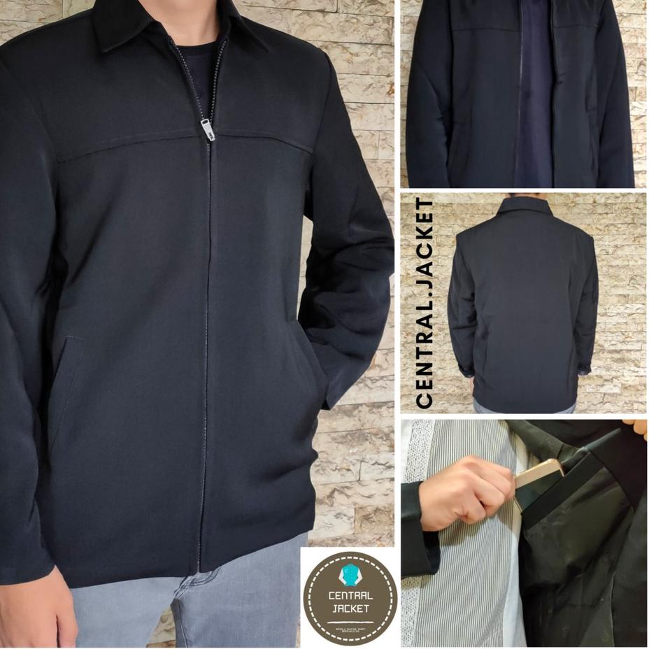 Come--JAKET FORMAL SEMI JAS PRIA - JASKET KANTOR - BLAZER SEMI JAS HITAM BOSS